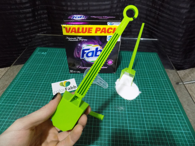 Long Reach Laundry Scoop 3D Print 12197 Long Reach Laundry Scoop 3D Print 12197