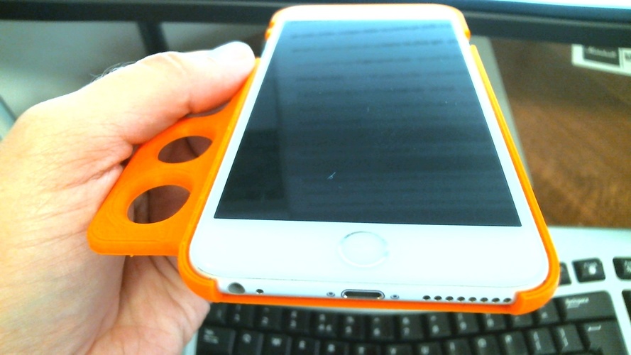 Ergo iPhone 6 Plus Case - For Limited Hand Mobility 3D Print 12198 Ergo iPhone 6 Plus Case - For Limited Hand Mobility 3D Print 12198