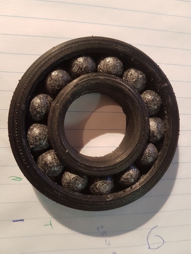 Fully Assembled Ball Bearing 3D Print 12212 Fully Assembled Ball Bearing 3D Print 12212