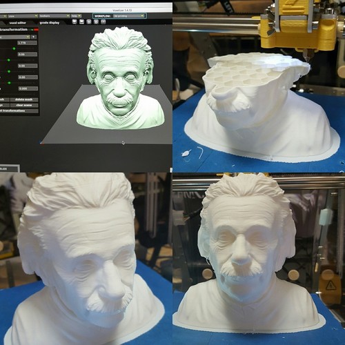Einstein Bust (14K) 3D Print 12277 Einstein Bust (14K) 3D Print 12277