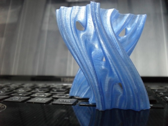 Julia Vase #001 - Aqua 3D Print 12446 Julia Vase #001 - Aqua 3D Print 12446
