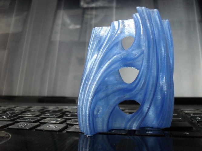 Julia Vase #001 - Aqua 3D Print 12448 Julia Vase #001 - Aqua 3D Print 12448
