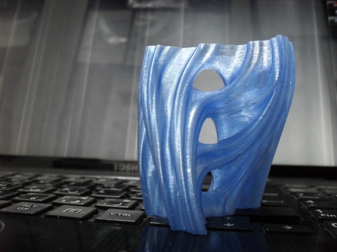 Julia Vase #001 - Aqua 3D Print 12451 Julia Vase #001 - Aqua 3D Print 12451