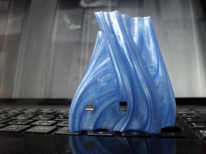 Julia Vase #001 - Aqua 3D Print 12452 Julia Vase #001 - Aqua 3D Print 12452