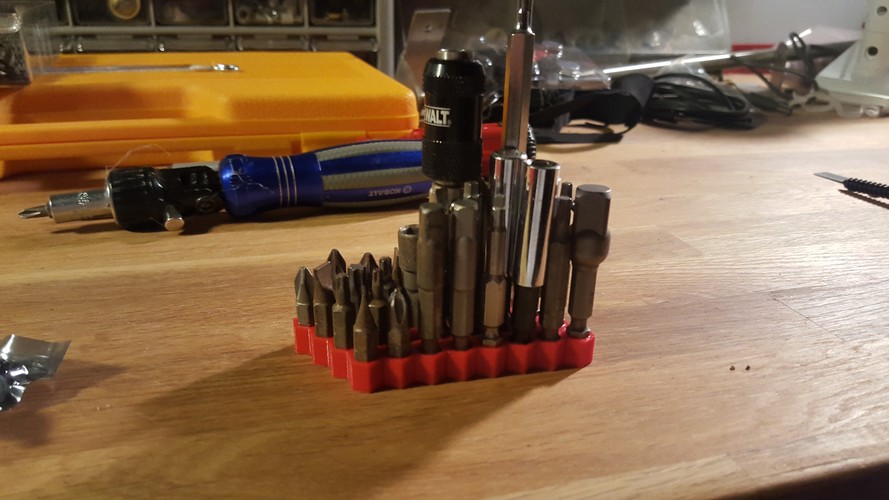 Hex Drive Bit holder 3D Print 12480 Hex Drive Bit holder 3D Print 12480