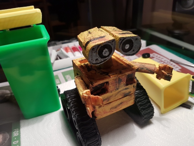 WALL-e ( cut into parts ) 3D Print 12524 WALL-e ( cut into parts ) 3D Print 12524
