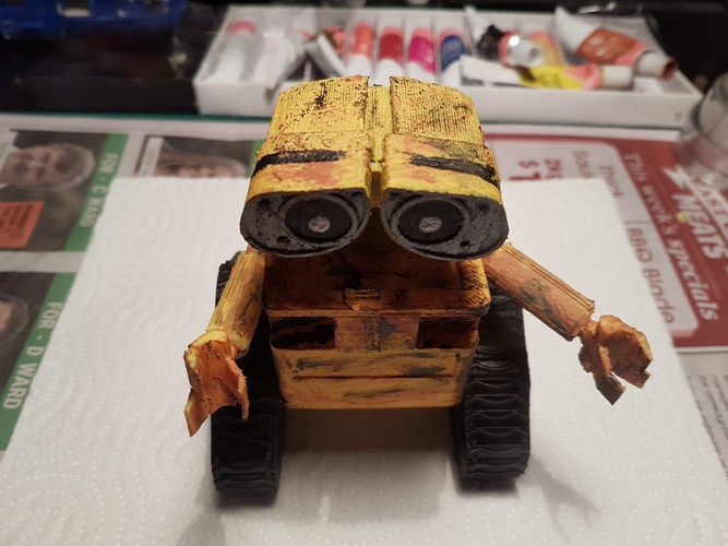 WALL-e ( cut into parts ) 3D Print 12526 WALL-e ( cut into parts ) 3D Print 12526