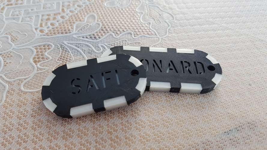 Keychain 2 color 3D Print 12556 Keychain 2 color 3D Print 12556