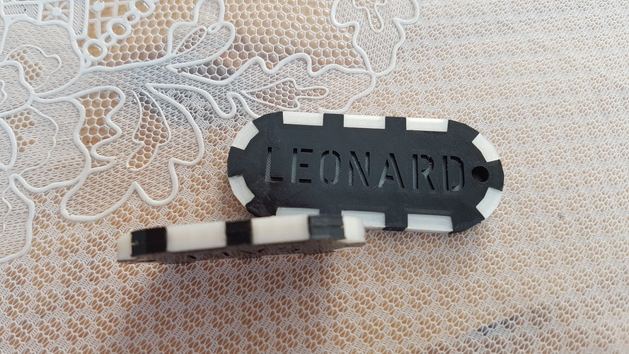 Keychain 2 color 3D Print 12557 Keychain 2 color 3D Print 12557