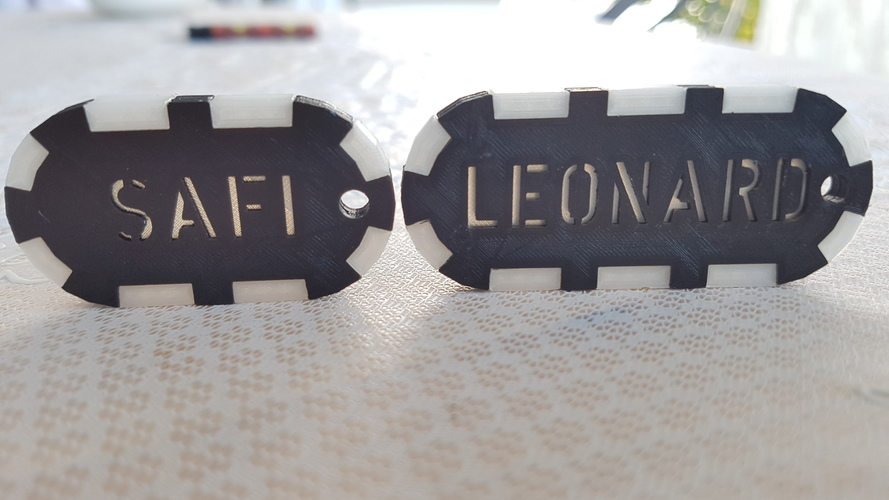Keychain 2 color 3D Print 12558 Keychain 2 color 3D Print 12558