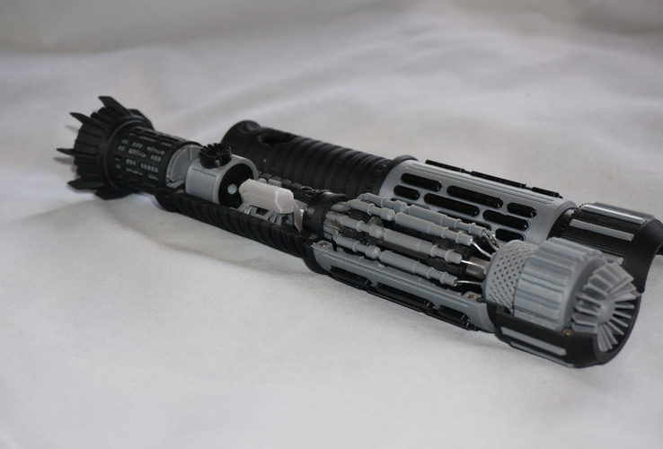 Custom Cutaway Saber Hilt 3D Print 12601 Custom Cutaway Saber Hilt 3D Print 12601
