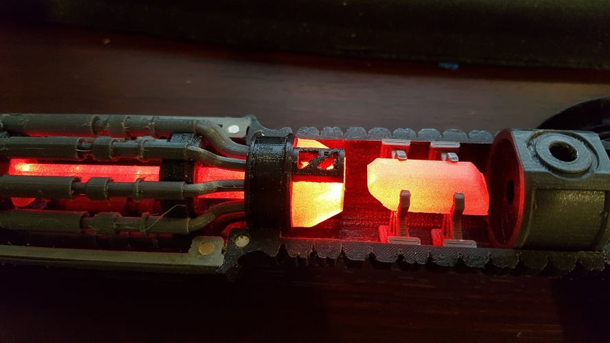 Custom Cutaway Saber Hilt 3D Print 12648 Custom Cutaway Saber Hilt 3D Print 12648