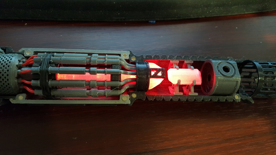 Custom Cutaway Saber Hilt 3D Print 12650 Custom Cutaway Saber Hilt 3D Print 12650