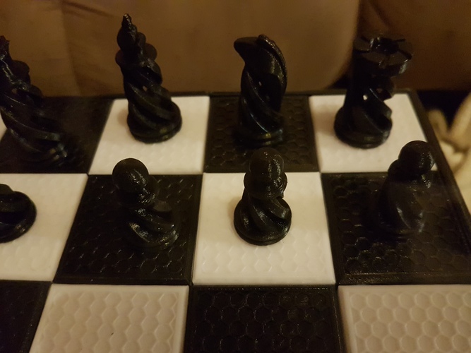 Spiral Chess Set (Large) 3D Print 12774 Spiral Chess Set (Large) 3D Print 12774