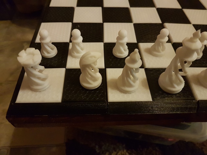 Spiral Chess Set (Large) 3D Print 12775 Spiral Chess Set (Large) 3D Print 12775