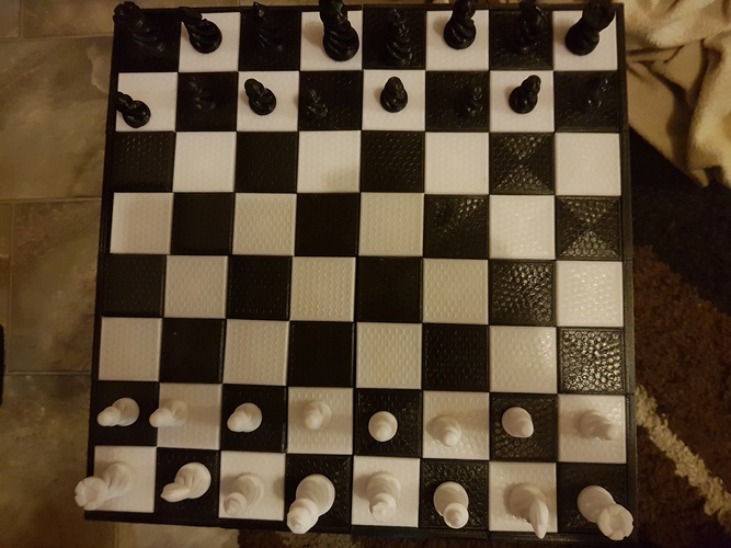 Spiral Chess Set (Large) 3D Print 12778 Spiral Chess Set (Large) 3D Print 12778