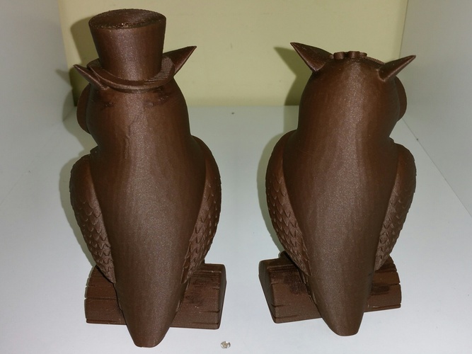 His_and_Her_Owls 3D Print 12966 His_and_Her_Owls 3D Print 12966