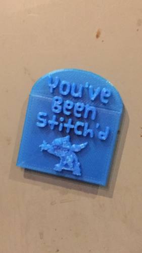 You've Been Stitch'd Sign 3D Print 1303 You've Been Stitch'd Sign 3D Print 1303