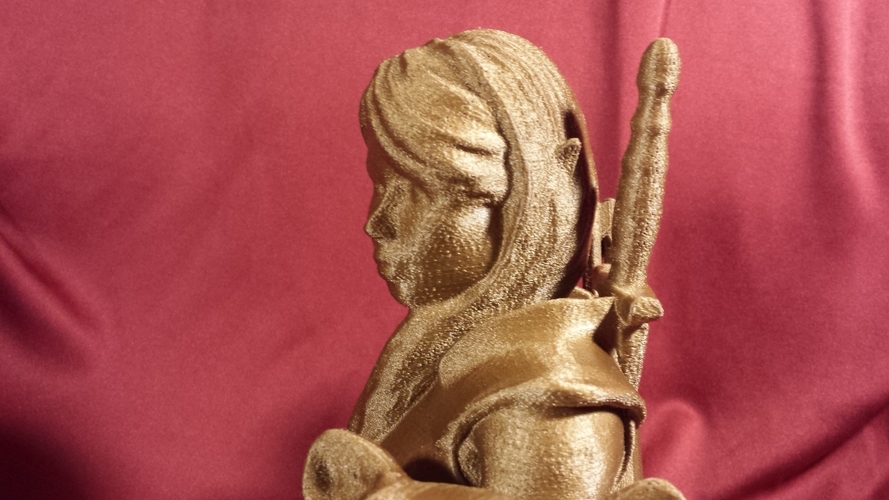 Bust - The Huntress v1.2 3D Print 13040 Bust - The Huntress v1.2 3D Print 13040