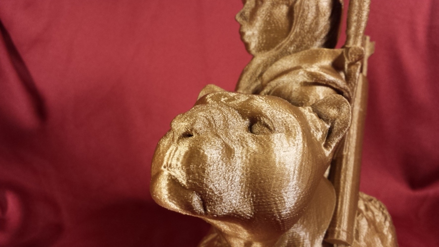 Bust - The Huntress v1.2 3D Print 13048 Bust - The Huntress v1.2 3D Print 13048