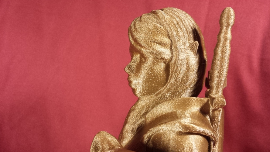 Bust - The Huntress v1.2 3D Print 13049 Bust - The Huntress v1.2 3D Print 13049