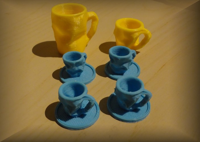 Crushed Coffee cup 3D Print 1305 Crushed Coffee cup 3D Print 1305