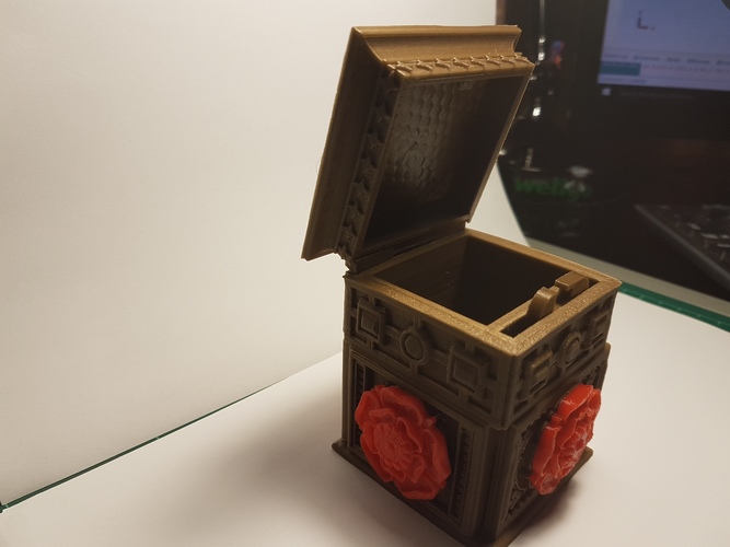 The Tudor Rose Box (with secret lock) 3D Print 13069 The Tudor Rose Box (with secret lock) 3D Print 13069