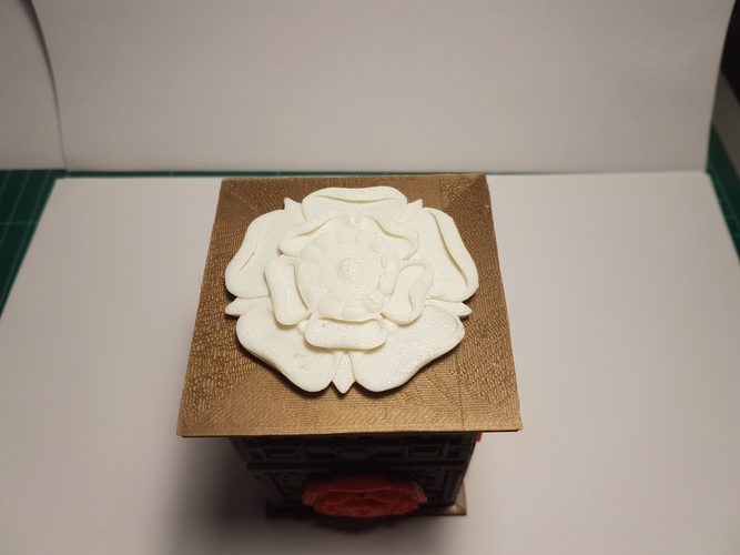 The Tudor Rose Box (with secret lock) 3D Print 13070 The Tudor Rose Box (with secret lock) 3D Print 13070