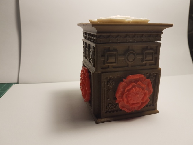 The Tudor Rose Box (with secret lock) 3D Print 13071 The Tudor Rose Box (with secret lock) 3D Print 13071