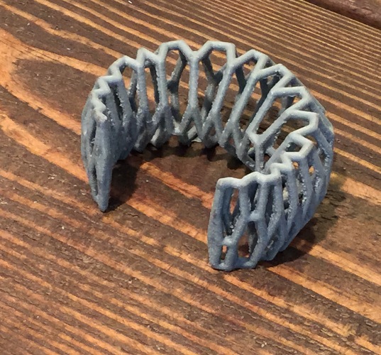 Jagged Cuff 3D Print 1311 Jagged Cuff 3D Print 1311