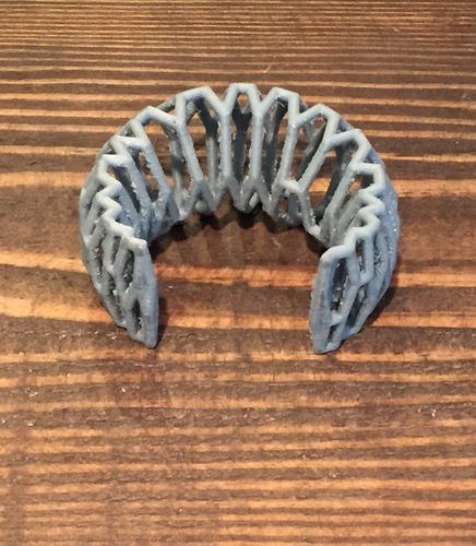 Jagged Cuff 3D Print 1312 Jagged Cuff 3D Print 1312
