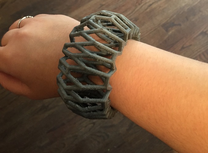 Jagged Cuff 3D Print 1313 Jagged Cuff 3D Print 1313