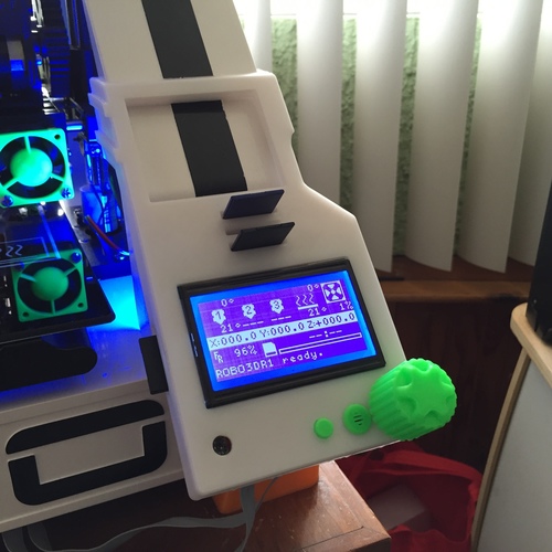 Robo3D R1 Graphic Controller, No tools or screws 3D Print 13202 Robo3D R1 Graphic Controller, No tools or screws 3D Print 13202