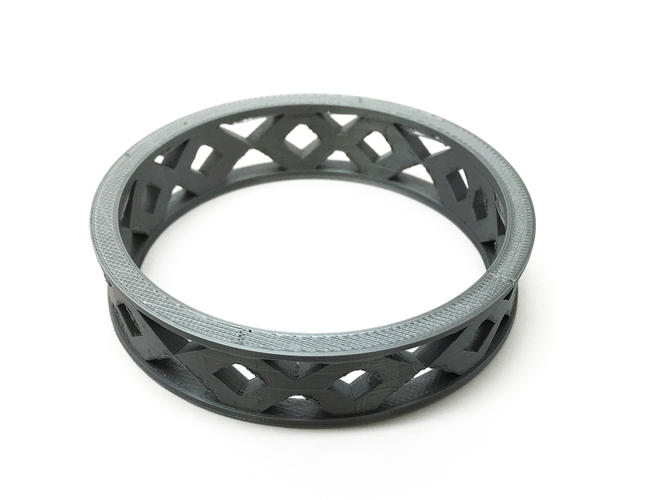 Crosshatch Bracelet 3D Print 1323 Crosshatch Bracelet 3D Print 1323