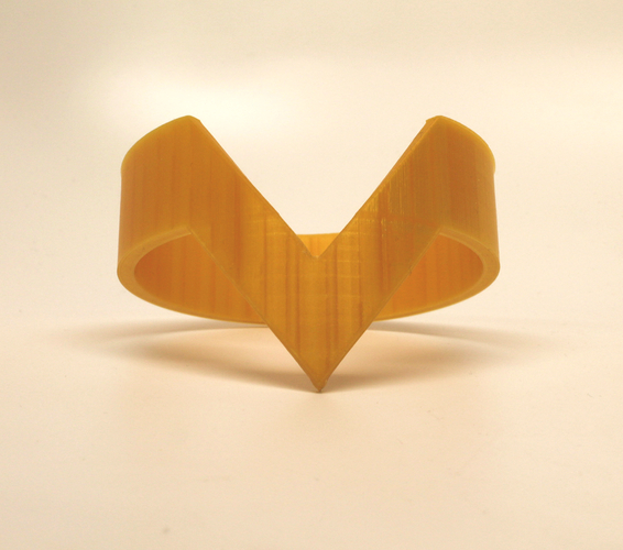 Triangle Cuff (20mm) 3D Print 1340 Triangle Cuff (20mm) 3D Print 1340