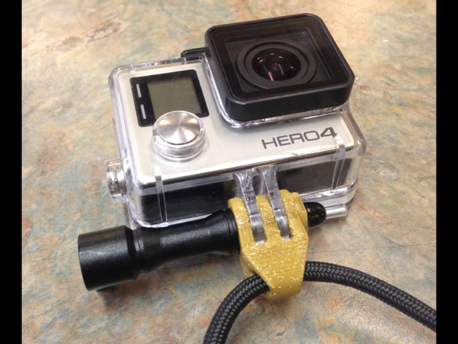 GoPro Wrist Strap Mount 3D Print 13485 GoPro Wrist Strap Mount 3D Print 13485
