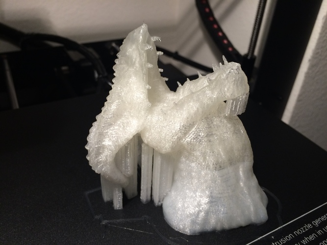 Dragon Bust by Robwzor (open mouth) 3D Print 13629 Dragon Bust by Robwzor (open mouth) 3D Print 13629