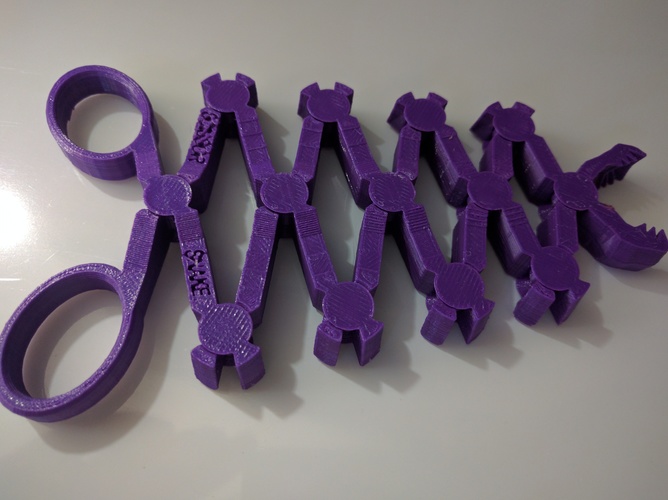 Scissor Snake Family 3D Print 13664 Scissor Snake Family 3D Print 13664