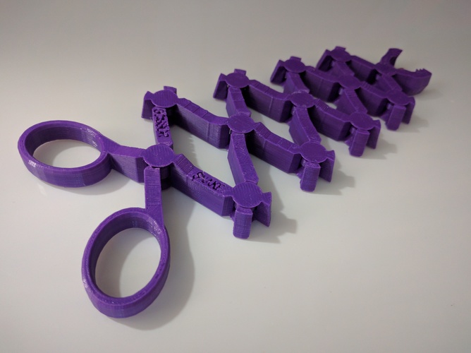 Scissor Snake Family 3D Print 13669 Scissor Snake Family 3D Print 13669