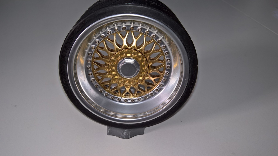Wheel(BBS RS and Toyo R888) 1/4 3D Print 13708 Wheel(BBS RS and Toyo R888) 1/4 3D Print 13708