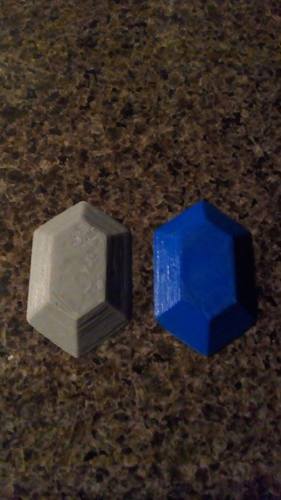 Rupee Magnet (The Legend of Zelda) 3D Print 13902 Rupee Magnet (The Legend of Zelda) 3D Print 13902