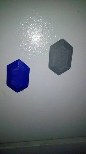 Rupee Magnet (The Legend of Zelda) 3D Print 13903 Rupee Magnet (The Legend of Zelda) 3D Print 13903