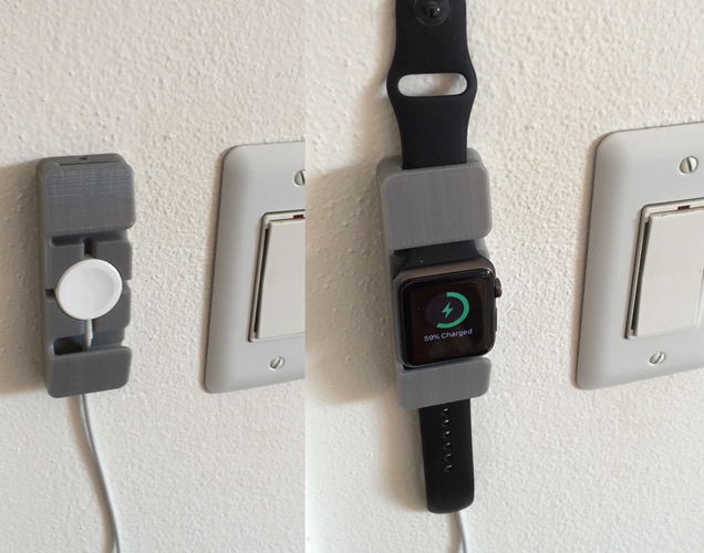 Apple Watch Charging Station and Space Saver 3D Print 14049 Apple Watch Charging Station and Space Saver 3D Print 14049