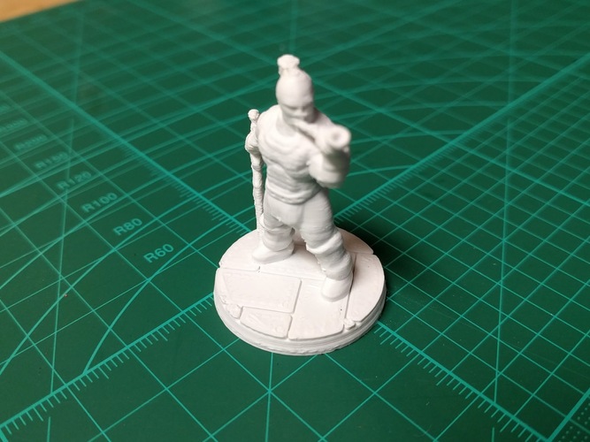 Barbarian Horn Bearer (15mm scale) 3D Print 14189 Barbarian Horn Bearer (15mm scale) 3D Print 14189
