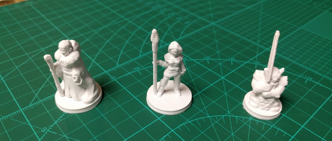 Fantasy Adventuring Party (18mm scale) 3D Print 14191 Fantasy Adventuring Party (18mm scale) 3D Print 14191