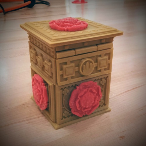 The Tudor Rose Box (with secret lock) 3D Print 14223 The Tudor Rose Box (with secret lock) 3D Print 14223