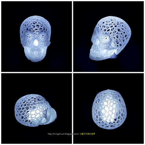 Skull lamps - Voronoi Style 3D Print 14238 Skull lamps - Voronoi Style 3D Print 14238