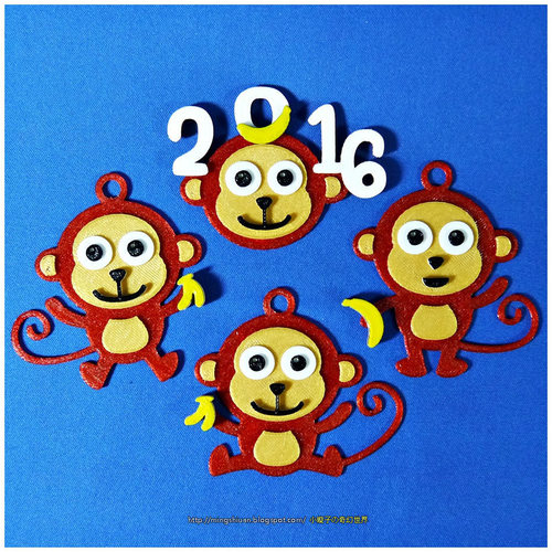 2016 YEAR OF The MONKEY-Keychain / Magnets 3D Print 14528 2016 YEAR OF The MONKEY-Keychain / Magnets 3D Print 14528