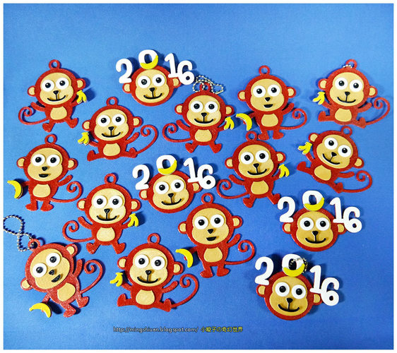 2016 YEAR OF The MONKEY-Keychain / Magnets 3D Print 14531 2016 YEAR OF The MONKEY-Keychain / Magnets 3D Print 14531