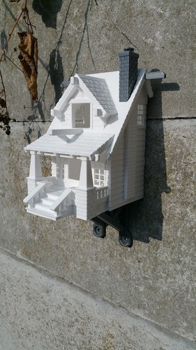 the American Craftsman Bungalow Birdhouse 3D Print 14538 the American Craftsman Bungalow Birdhouse 3D Print 14538